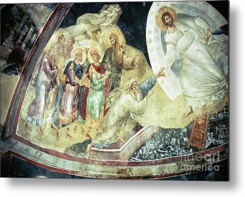 Apostle Metal Print featuring the painting Anastasis In The Parecclesian Apse Vault, 1310-20 by Byzantine