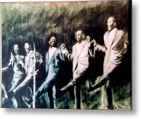  The Temptations Metal Print featuring the drawing And then there was One. by Victor Thomason