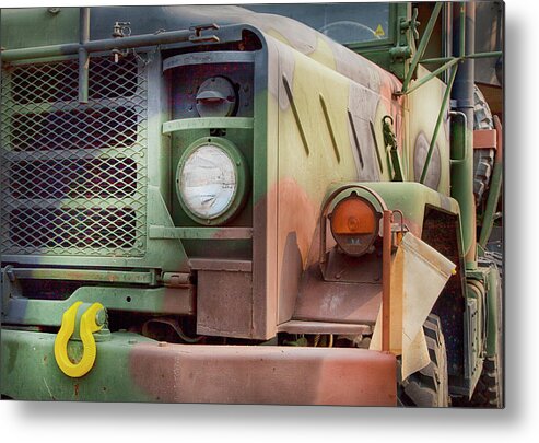 Military Metal Print featuring the photograph Army Truck by Theresa Tahara