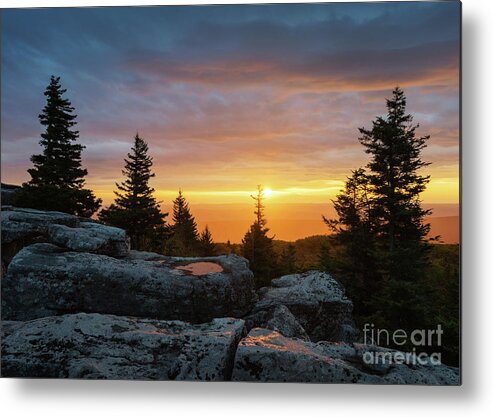 West Virginia Metal Print featuring the photograph Bear Rocks Sunrise by Anthony Heflin