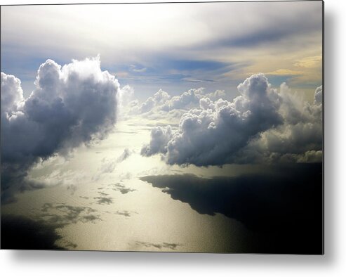 Sunlight Metal Print featuring the photograph Beautiful Cloudscape Shortly After by Wolfgang steiner