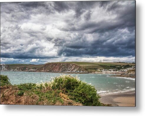 Tidal Island Metal Print featuring the photograph Bigbury on Sea South Devon by Forest Alan Lee