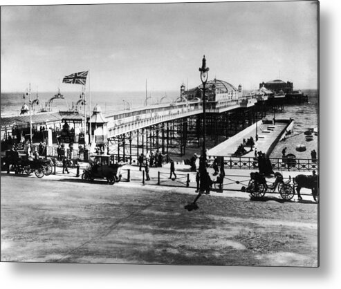 People Metal Print featuring the photograph Brighton Pier by London Stereoscopic Company