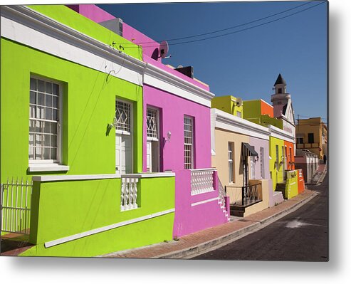 Steps Metal Print featuring the photograph Cape Malay District, Cape Town, South by Karen Desjardin