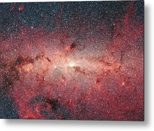 Outdoors Metal Print featuring the photograph Center Of Milky Way Galaxy, Satellite by Stocktrek