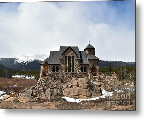 Chapel On The Rocks Metal Print featuring the photograph Chapel on the Rocks, Again by Dorrene BrownButterfield