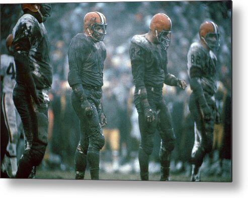 Cleveland Browns Metal Print featuring the photograph Cleveland Browns by Art Rickerby