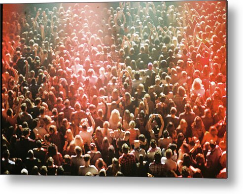 Crowd Metal Print featuring the photograph Concert Crowd From Above by Image Courtesy Of Susan S. Xie. Used With Permission.