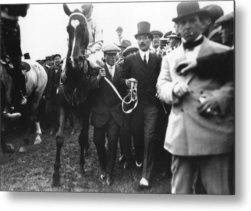 Horse Metal Print featuring the photograph Craganour At Derby by Topical Press Agency