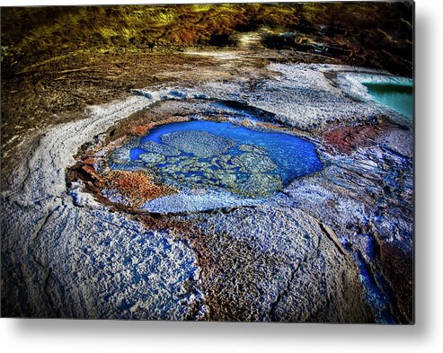 Tranquility Metal Print featuring the photograph Dead Sea Sink Holes by Photostock-israel