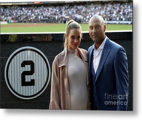 People Metal Print featuring the photograph Derek Jeter Ceremony by Elsa