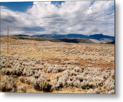 Landscape Metal Print featuring the photograph Desolate Wyoming Landscape by Scott Kingery