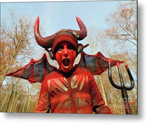 Halloween Metal Print featuring the photograph Devil Costume 1 by Amy E Fraser