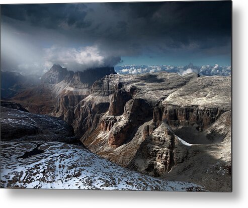 Landscape Metal Print featuring the photograph Dolomites Gorge by Nicolas Schumacher