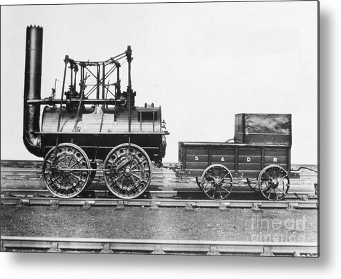 Rail Transportation Metal Print featuring the photograph Early English Train by Bettmann
