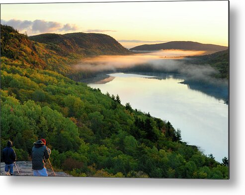 Scenics Metal Print featuring the photograph Early Morning At Lake Of The Clouds by Groveb