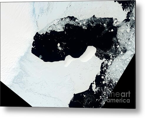 East Antarctic Metal Print featuring the photograph East Antarctic Ice Shelf by Nasa/us Geological Survey/science Photo Library