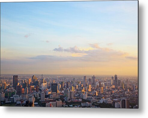 Tranquility Metal Print featuring the photograph Evening Sun Over Bangkok by Tom Bonaventure