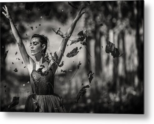 Dancer Metal Print featuring the photograph Fall by Tomer Eliash