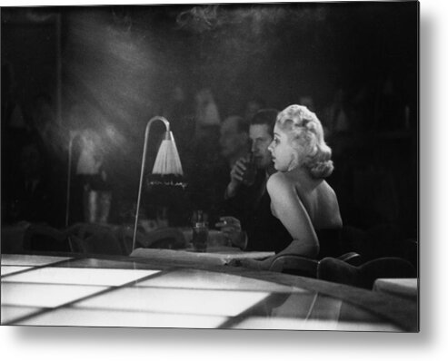 1950-1959 Metal Print featuring the photograph Floor Show Audience by Kurt Hutton