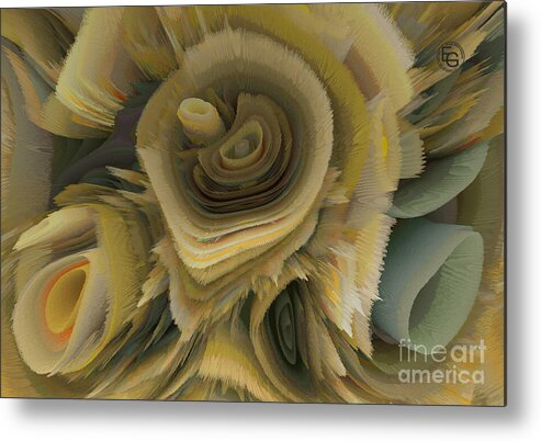  Bright Colors Metal Print featuring the mixed media Flowers Of My Dreams 23 by Elena Gantchikova