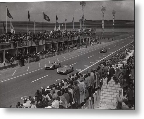 1950-1959 Metal Print featuring the photograph French Gp by Hulton Archive