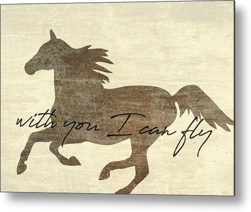 Artwork Metal Print featuring the photograph GALLOPING quote by Dressage Design