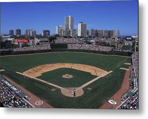 National League Baseball Metal Print featuring the photograph General View by Ezra Shaw