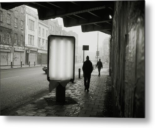 Pedestrian Metal Print featuring the photograph Gloomy Street by Matt Carr