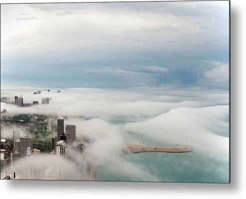 Tranquility Metal Print featuring the photograph Lake Michigan Weather by Jnhphoto