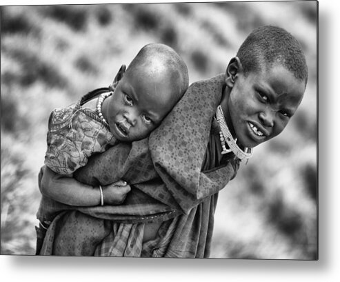 Africa Metal Print featuring the photograph Let S Go Home by Goran Jovic