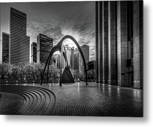Los Angeles Downtown Metal Print featuring the photograph Los Angeles downtown by Dean Ginther