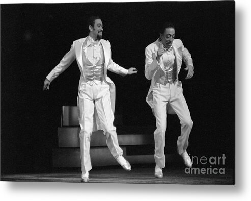 1980-1989 Metal Print featuring the photograph Maurice Hines And Gregory Hines Dancing by Bettmann