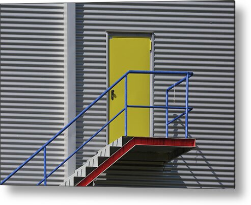 Architectures Metal Print featuring the photograph Metallic Accesses by Jois Domont ( J.l.g.)