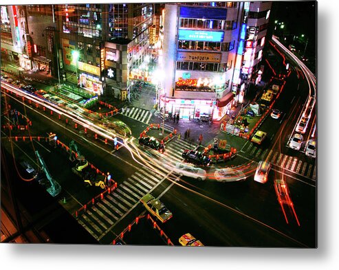 Tranquility Metal Print featuring the photograph Night In Ueno by Flavio Parisi