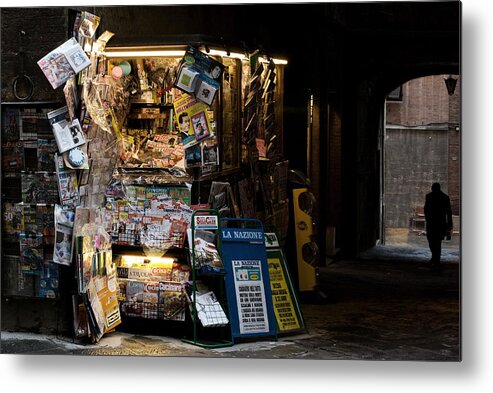 Newsstand Metal Print featuring the photograph Nothing Ever Happens by Dragan Jovancevic