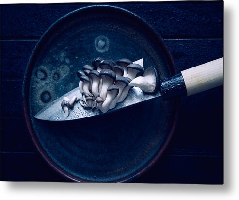 Food Metal Print featuring the photograph On The Blade... by Aleksandrova Karina