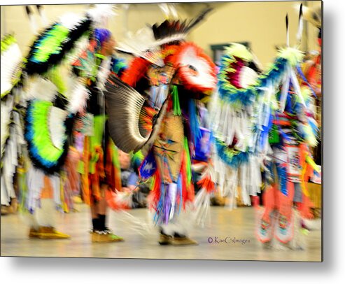 Powwow Metal Print featuring the photograph Powwow Abstraction #4 by Kae Cheatham