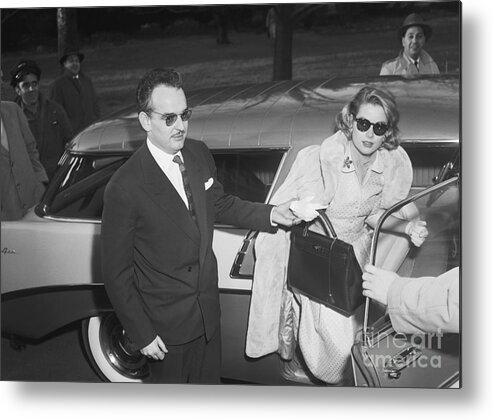 People Metal Print featuring the photograph Prince Rainier IIi Of Monaco And Grace by Bettmann