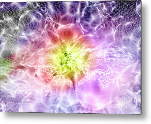 Quantum Foam Metal Print featuring the photograph Quantum Vacuum Fluctuations by Giroscience/science Photo Library