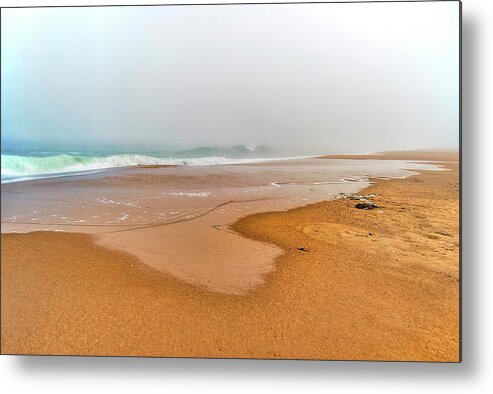 Fog Metal Print featuring the photograph Fog on the Atlantic by Cordia Murphy