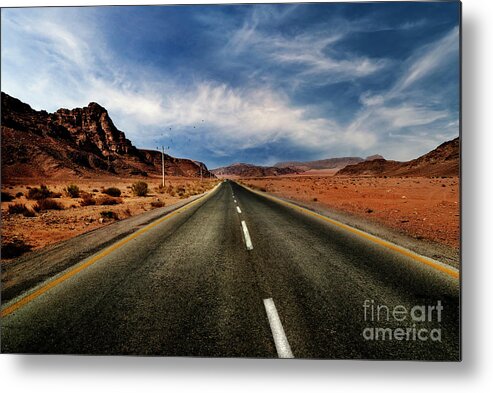 Road Metal Print featuring the photograph Road by Jelena Jovanovic