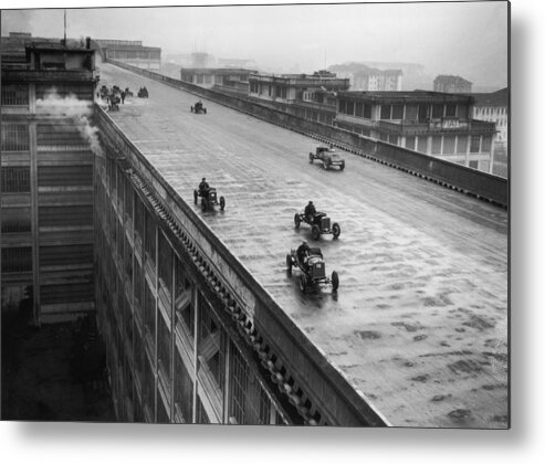 Working Metal Print featuring the photograph Rooftop Racing by Fox Photos