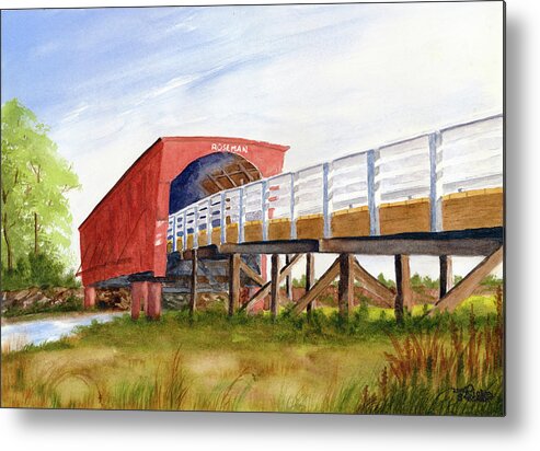 Bridge Metal Print featuring the painting Roseman Bridge by Richard Stedman