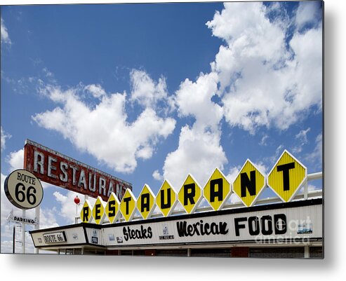 2006 Metal Print featuring the photograph Route 66 Restaurant by Carol Highsmith