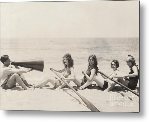 Friendship Metal Print featuring the photograph Rowing Lesson by Everett Collection