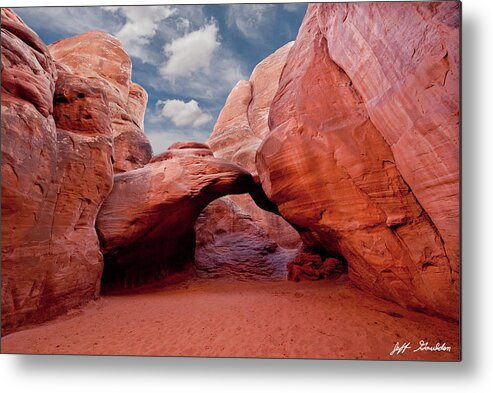 Arch Metal Print featuring the photograph Sand Dune Arch by Jeff Goulden