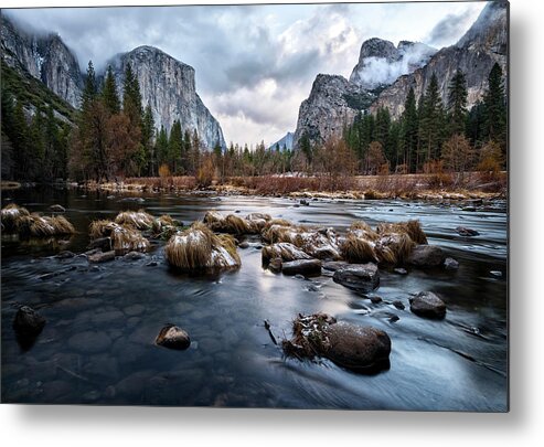 Valley Metal Print featuring the photograph Serene Scene at Valley View by David Soldano