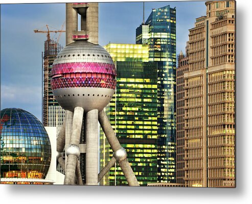 Chinese Culture Metal Print featuring the photograph Shanghai, China by Nikada