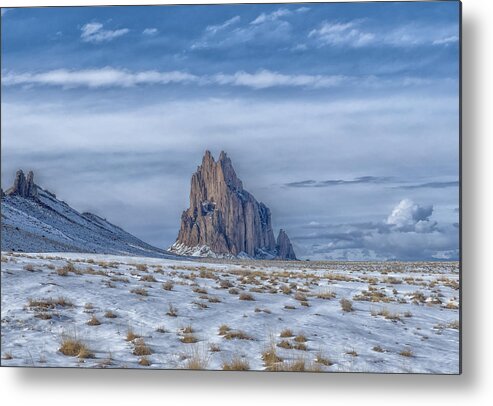 Shiprock Metal Print featuring the photograph Shiprock by Danling Gu